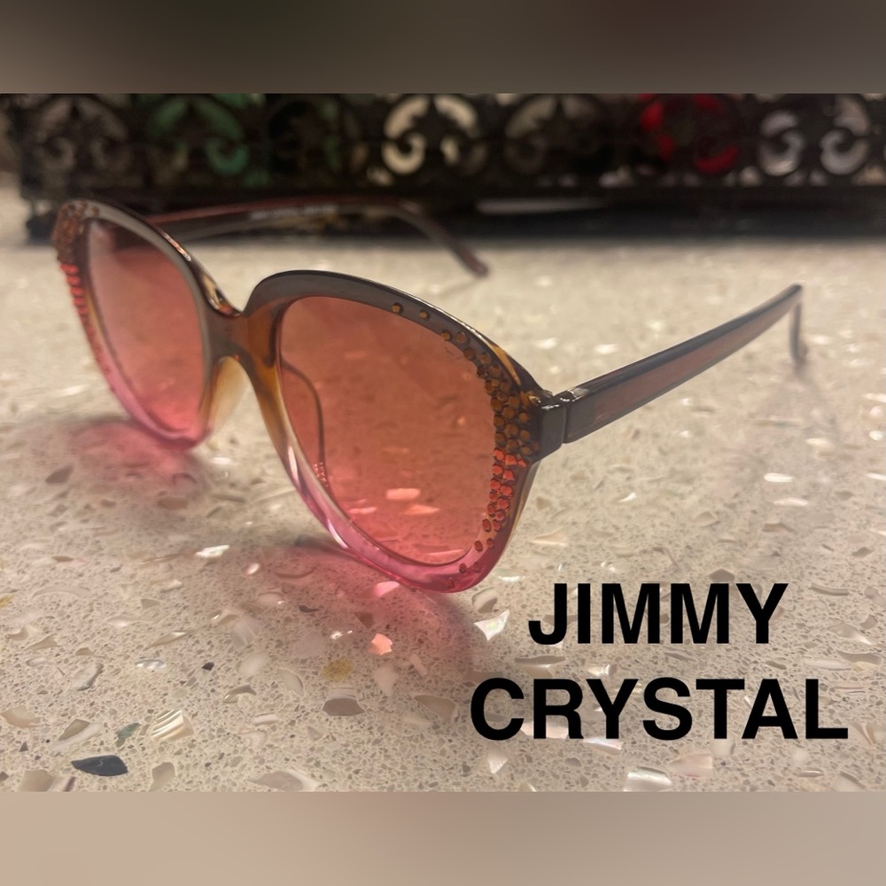 Jimmy Crystal Sunglasses Red Swarovski Crystals